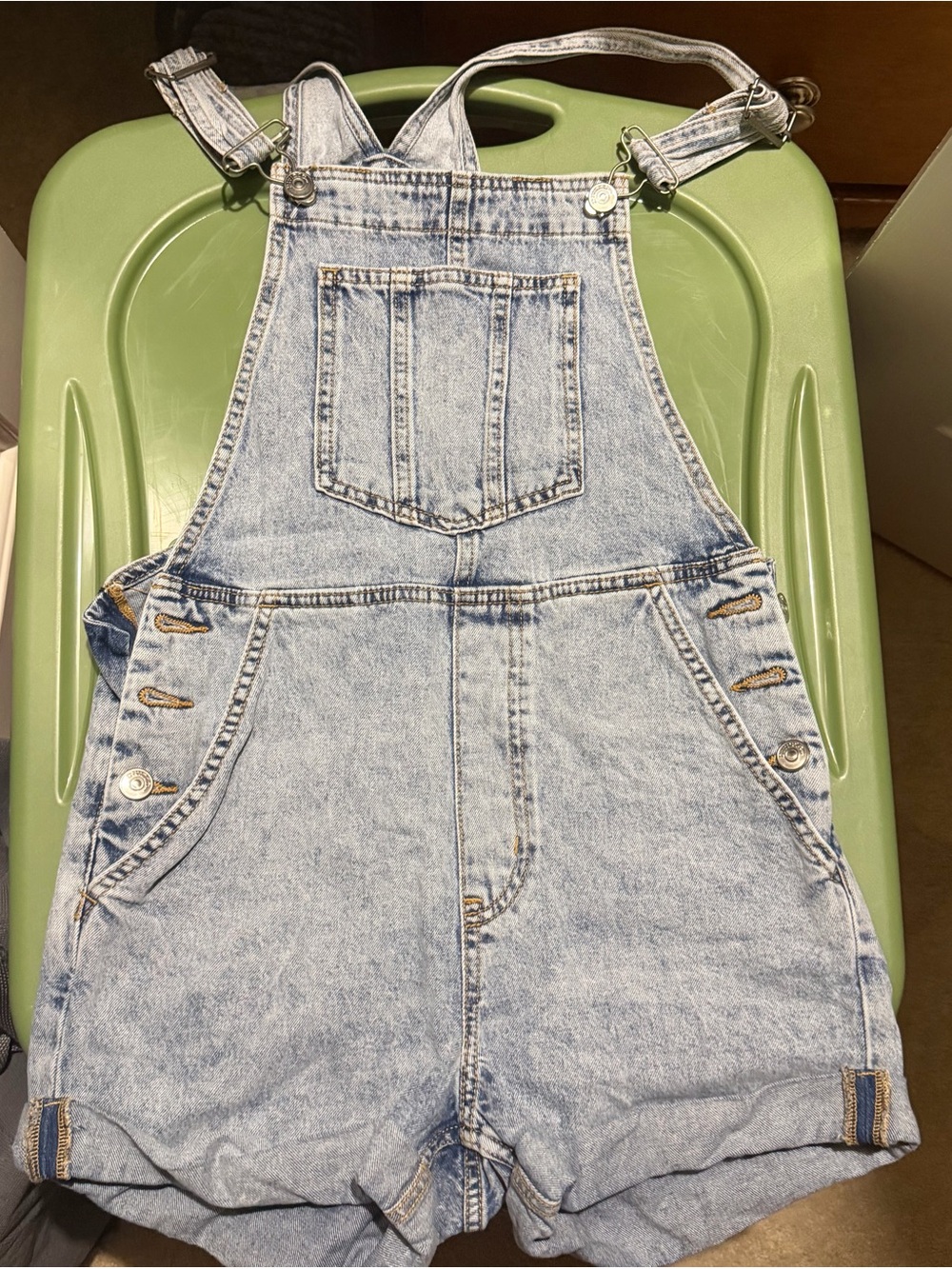 Divided Light Blue Denim Shortalls